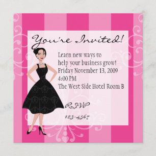 little black dress invitation