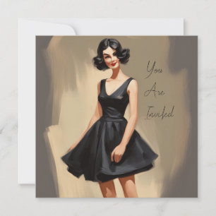 Little Black Dress (LBD): Understated Beauty Invitation