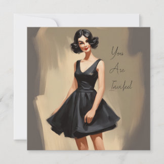 Little Black Dress (LBD): Understated Beauty Invitation