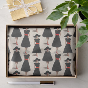 Little Black Dress Society Abstract Fashion Tissue Paper