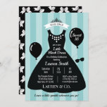 Little Black Dress Sweet 16 Birthday Invitation<br><div class="desc">Put on your little black dress party invitation. Great for a sweet 16,  quinceanera,  breakfast,  brunch or other elegant party.
Personalise with your party details.</div>