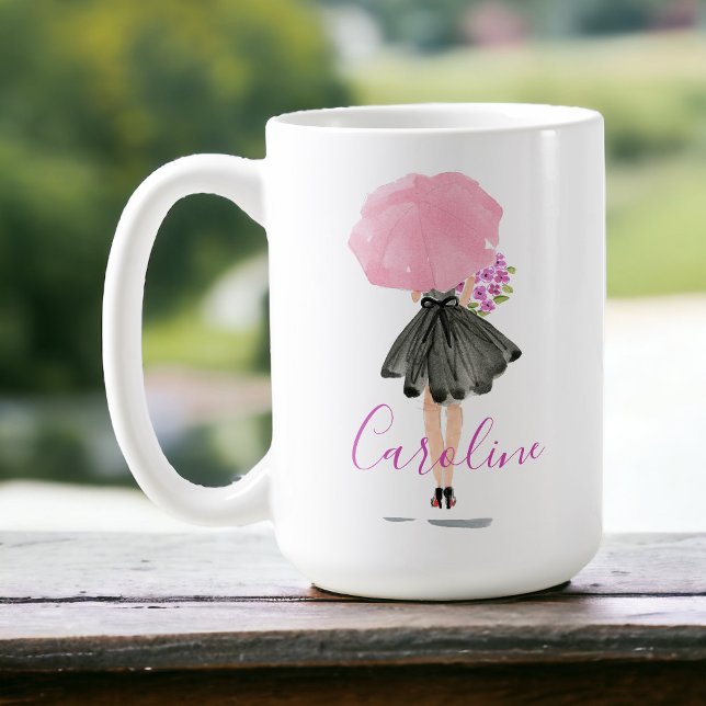 Little Black Dress Woman Stylish Fashion Coffee Mug (Creator Uploaded)