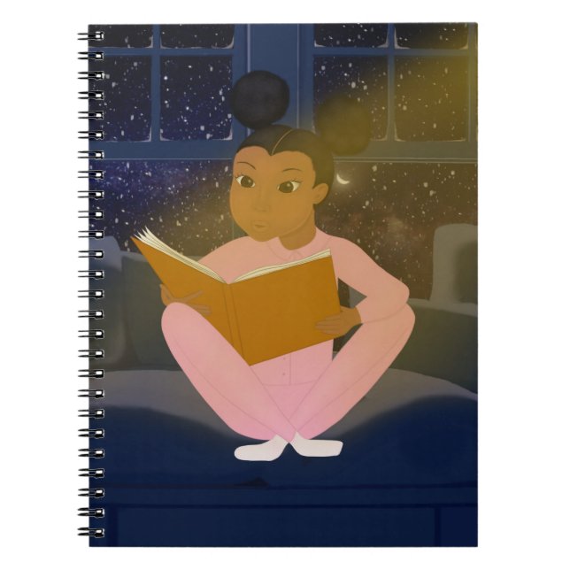 Little Black Girl reading notebook (Front)