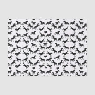 Little Black Horses Tissue Paper
