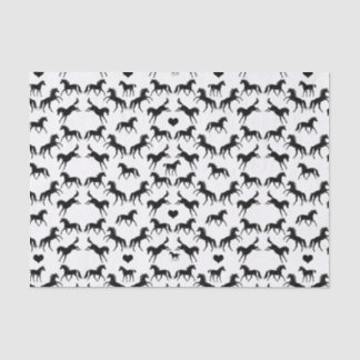 Little Black Horses Tissue Paper
