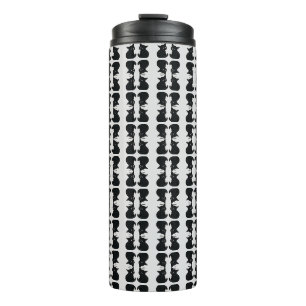 Little Black kitten pattern Thermal Tumbler