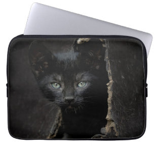 Little Black Kitty Laptop Sleeve