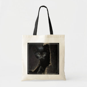 Little Black Kitty Tote Bag