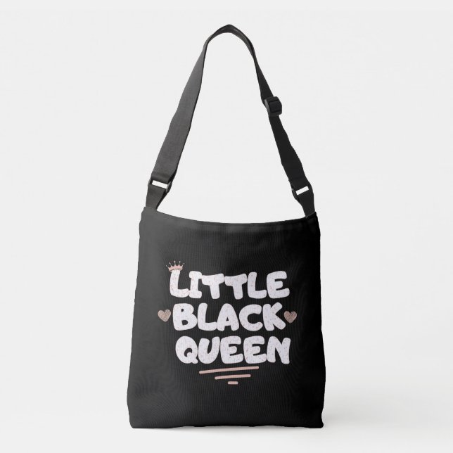 Little Black Queen Cross-Body Bag (Front)