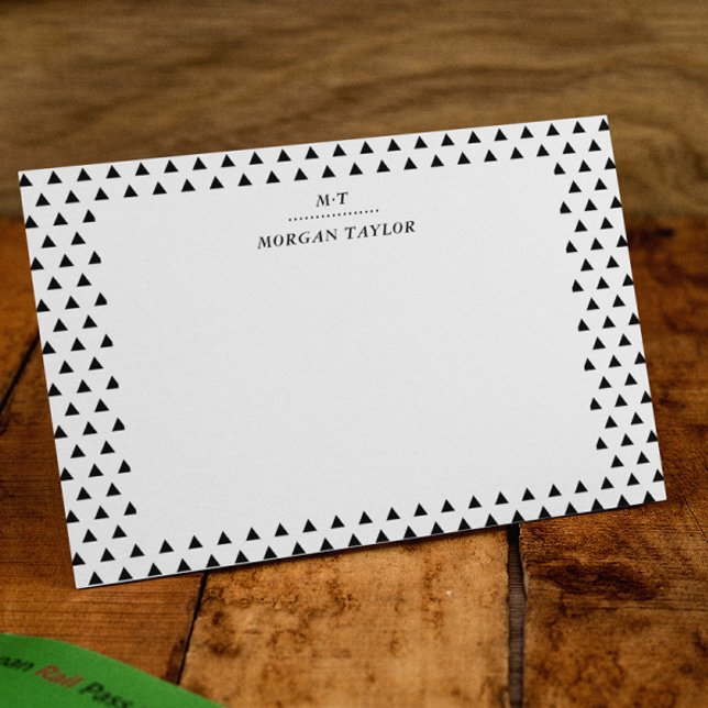 Little Black Triangles Personalised Note Cards (Creator Uploaded)