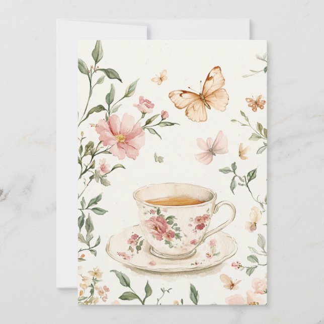 Little Blooms Baby Sprinkle | Blush & Sage Invitation (Front)