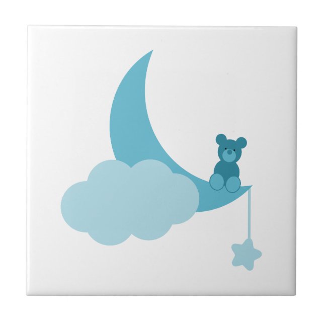 Little Blue Bear Ceramic Tile (Front)