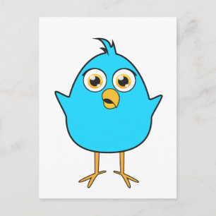 Little Blue Bird Postcard