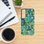 Little Blue Brunnera Flowers Floral Samsung Galaxy Case<br><div class="desc">Protect your Samsung Galaxy S22 phone with this trendy phone case that features the photo image of little, blue flowers and variegated leaves of the Jack Frost Brunnera plant. A lovely, floral design! Select your phone style. NOTE: You may need to edit and adjust image as necessary when changing phone...</div>