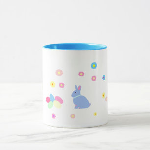 Little Blue Bunny Rabbit Kids Easter Mug