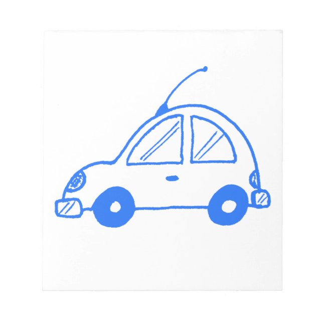 Little blue car notepad (Front)