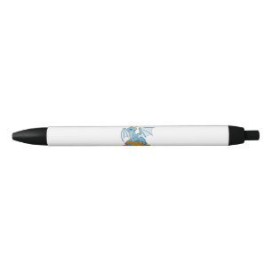 Little Blue Dragon Black Ink Pen