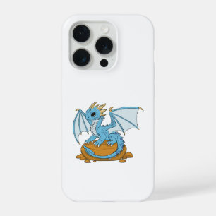 Little Blue Dragon iPhone 15 Pro Case
