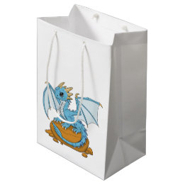 Little Blue Dragon Medium Gift Bag