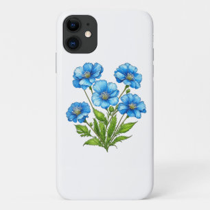 Little Blue Flowers iPhone 11 Case