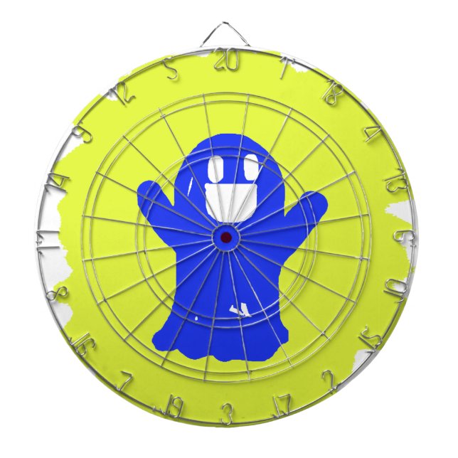 Little blue ghost dartboard (Front)