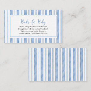 Little Blue Jean Is On The Way, Denim Baby Shower Enclosure Card