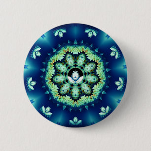 Little Blue Man 6 Cm Round Badge
