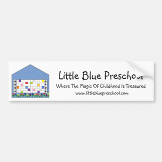 Little Blue Preschool Bumper Sticker