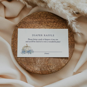 Little Blue Pumpkin Diaper Raffle insert card