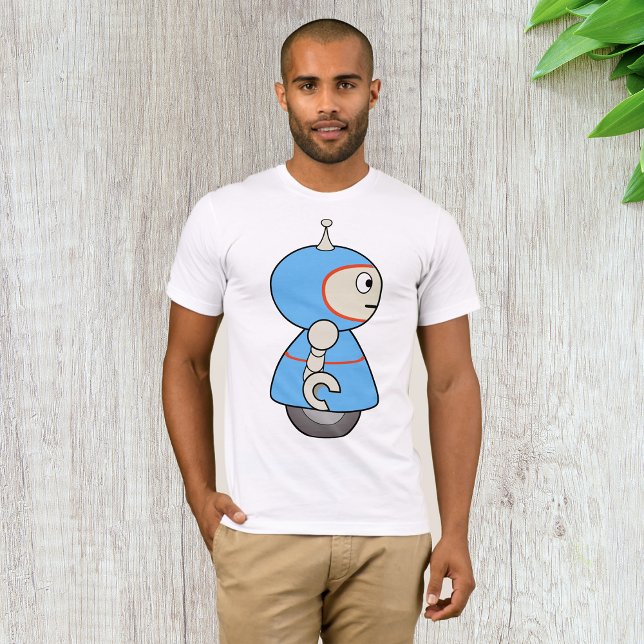 Little Blue Robot Mens T-Shirt (Creator Uploaded)