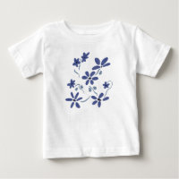 Little Blue Romantic Flowers