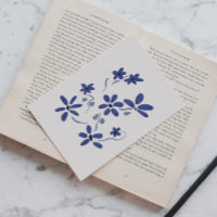 Little Blue Romantic Flowers