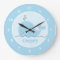 Little Blue Whale Personalised Wall Clock