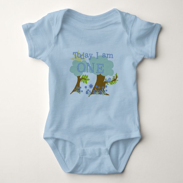 Little Bluebird 1st Birthday Tshirts and Gifts (Front)