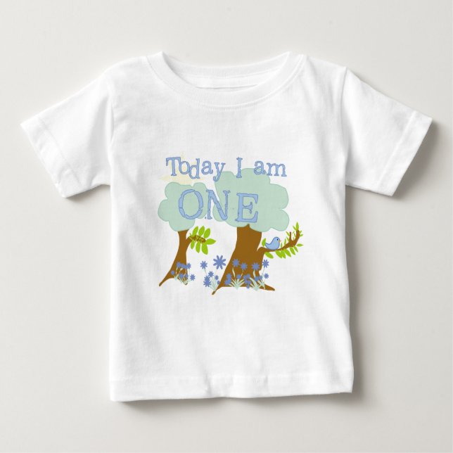 Little Bluebird 1st Birthday Tshirts and Gifts (Front)