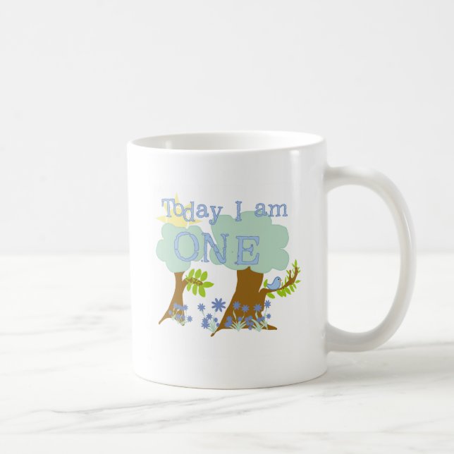 Little Bluebird 1st Birthday Tshirts and Gifts Coffee Mug (Right)