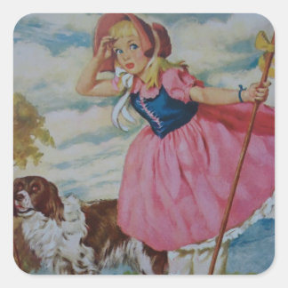 Little Bo Beep Square Sticker