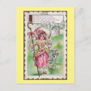 Little Bo-Peep and One Sheep Postcard
