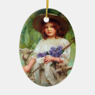 Little Bo Peep Ceramic Tree Decoration