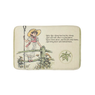 Little Bo-Peep: Classic Kate Greenaway Nursery Bath Mat