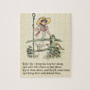 Little Bo-Peep: Classic Kate Greenaway Nursery Jigsaw Puzzle