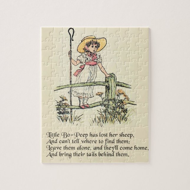Little Bo-Peep: Classic Kate Greenaway Nursery Jigsaw Puzzle (Vertical)