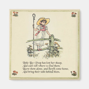 Little Bo-Peep: Classic Kate Greenaway Nursery Magnet