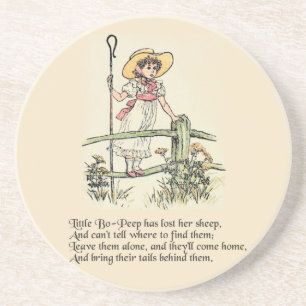 Little Bo Peep Nursery Rhyme Coaster