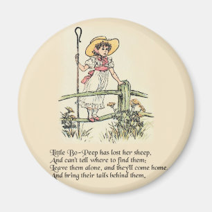 Little Bo Peep Nursery Rhyme Magnet