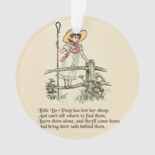 Little Bo Peep Nursery Rhyme Ornament