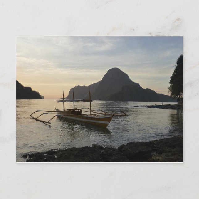 Little Boat and Ocean Postcard (Front)