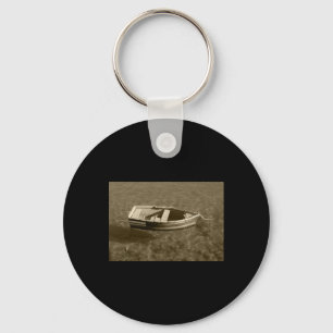 Little Boat In Shallows Lanzarote Tint Sticker Key Ring