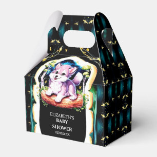 Little Boho Wolf Baby Shower Favour Box