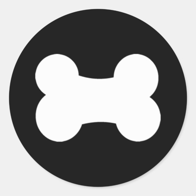 Little Bone Black 1.5" Classic Round Sticker (Front)